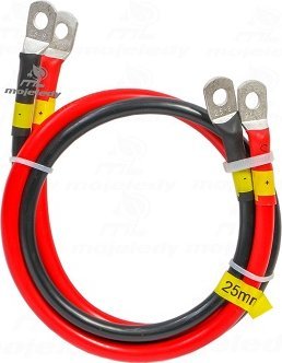 Mojeledy 2x 300cm czerwony i czarny kabel łączeniowy akumulatora 25 ML-PA25 25mm