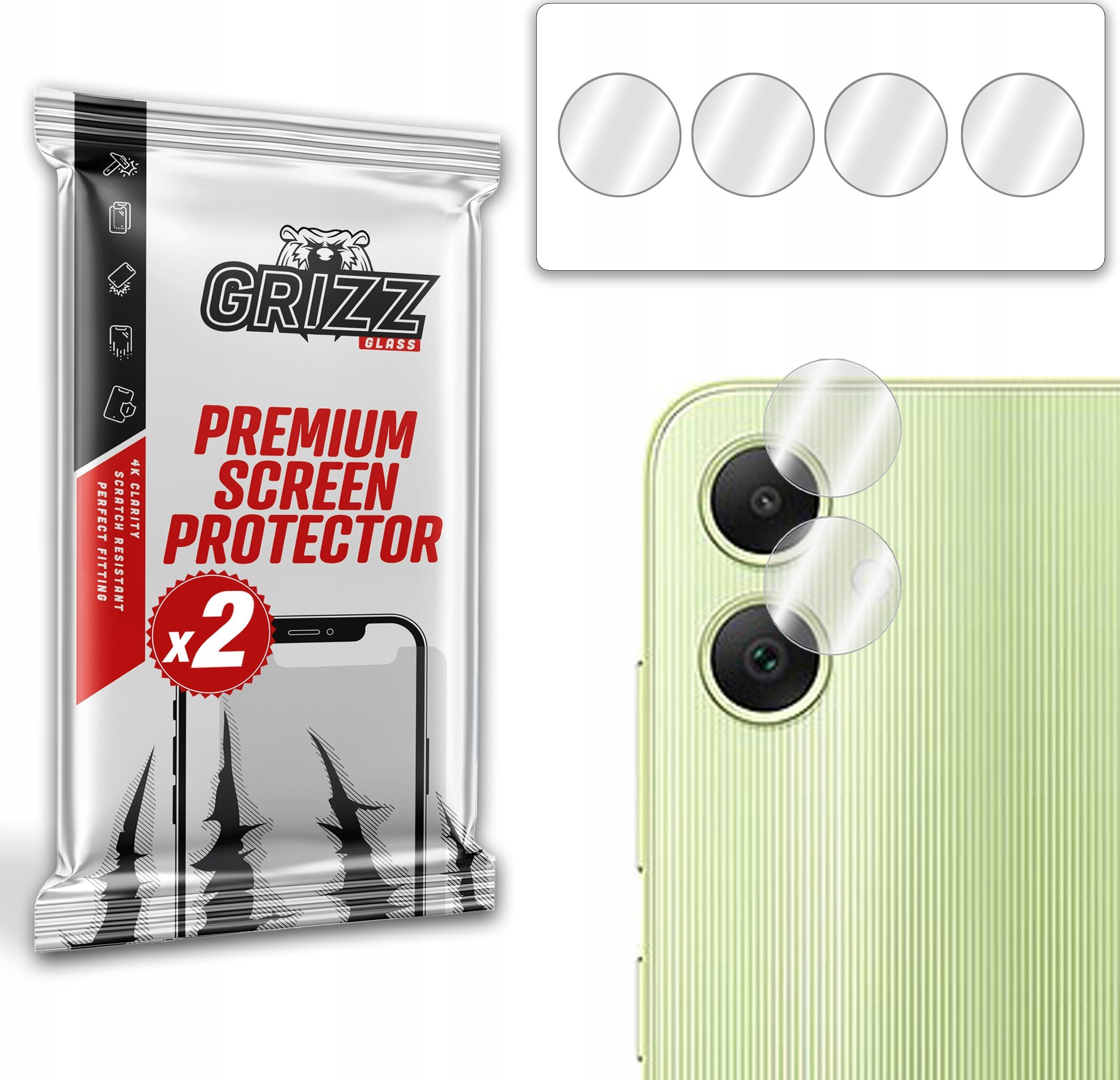 GrizzGlass Szkło na aparat GrizzGlass HybridGlass Camera do Samsung Galaxy A05