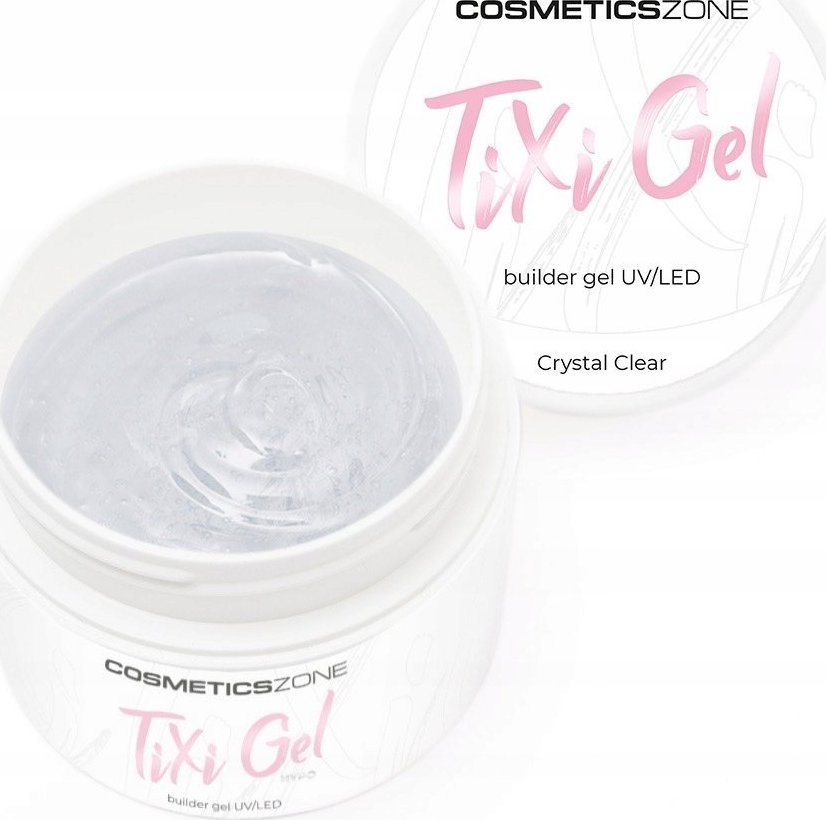 Cosmetics Zone Żel budujący z pamięcią cieczy przezroczysty UV LED Crystal Clear 50ml