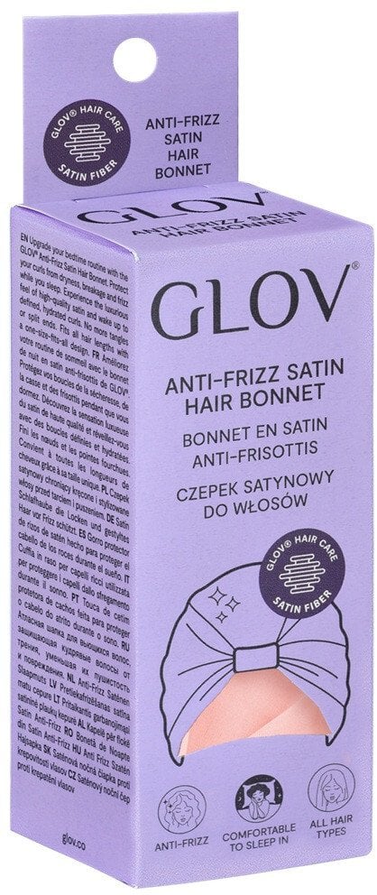 Glov Czepek satynowy chroniący kręcone i stylizowane włosy przed tarciem i puszeniem Rose
