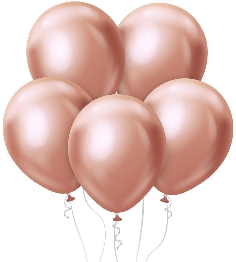 Balony Beauty&Charm platynowe różowe 45cm 5szt
