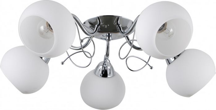 Lampa sufitowa Italux Lampa przysufitowa chrom do salonu Italux Masseri PND-6895-5