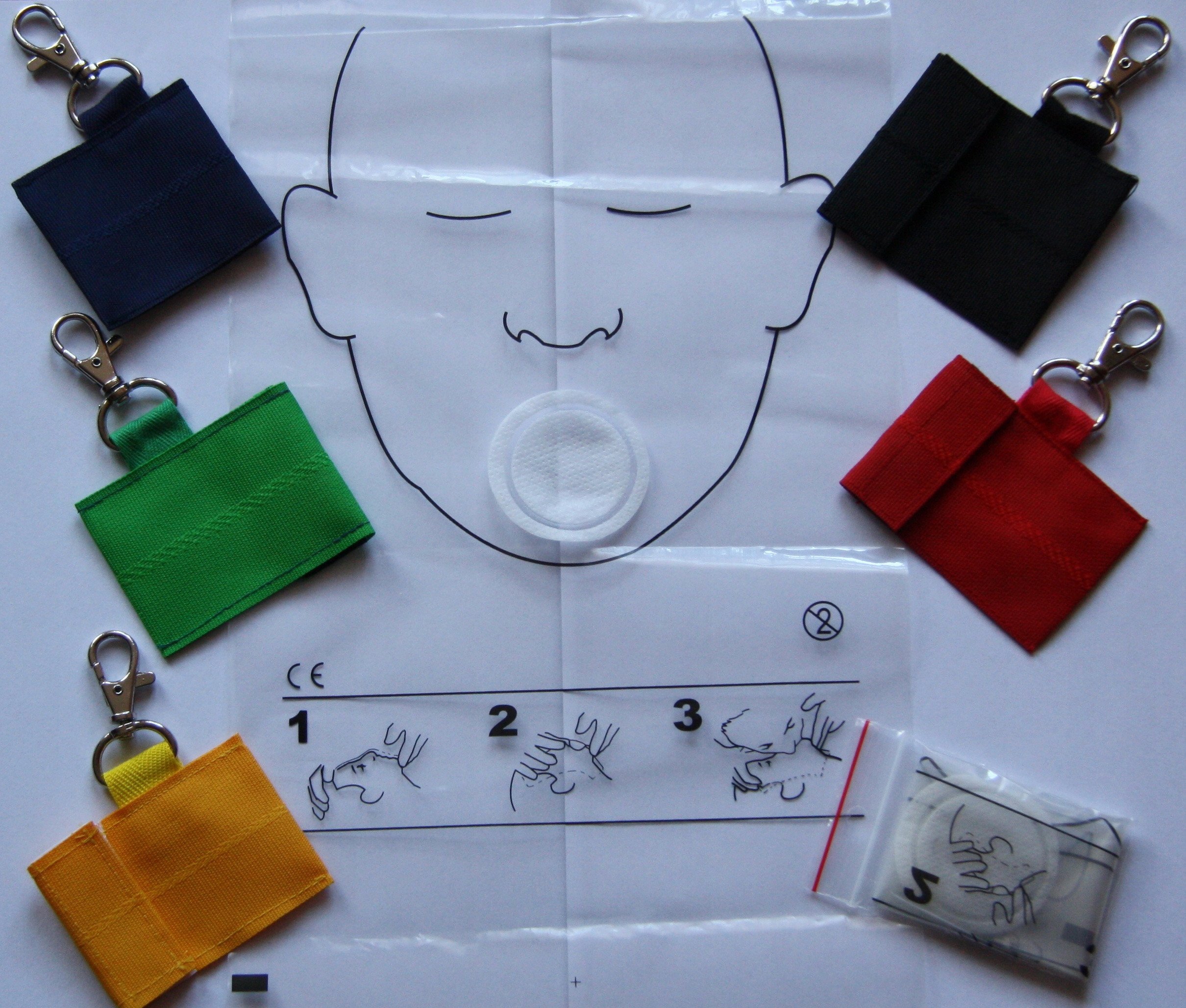 Maska do nauki sztucznego oddychania na fantomie -36 sztuk na rolce