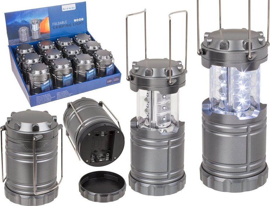 Out of the blue Lampa Kempingowa Biwakowa na Baterie LED - Składana Latarnia Turystyczna