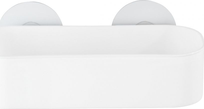 Koszyk prysznicowy Wenko wieszak prysznicowy Osimo Static-Loc 12 x 9,5 cm biały