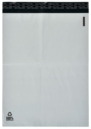 Stickn Forsendelsesposer PE A4 hvid 230x325mm 100stk/pak - (100 stk.)