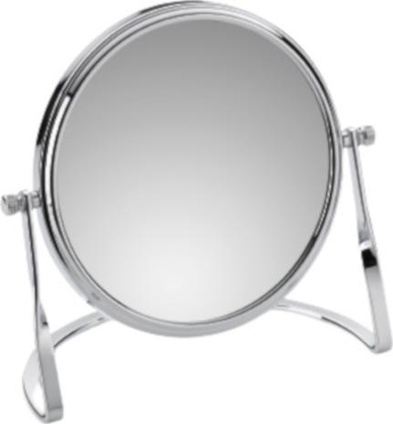 Lusterko kosmetyczne Kela lustro łazienkowe Simona 14 cm stal/szkło srebrne