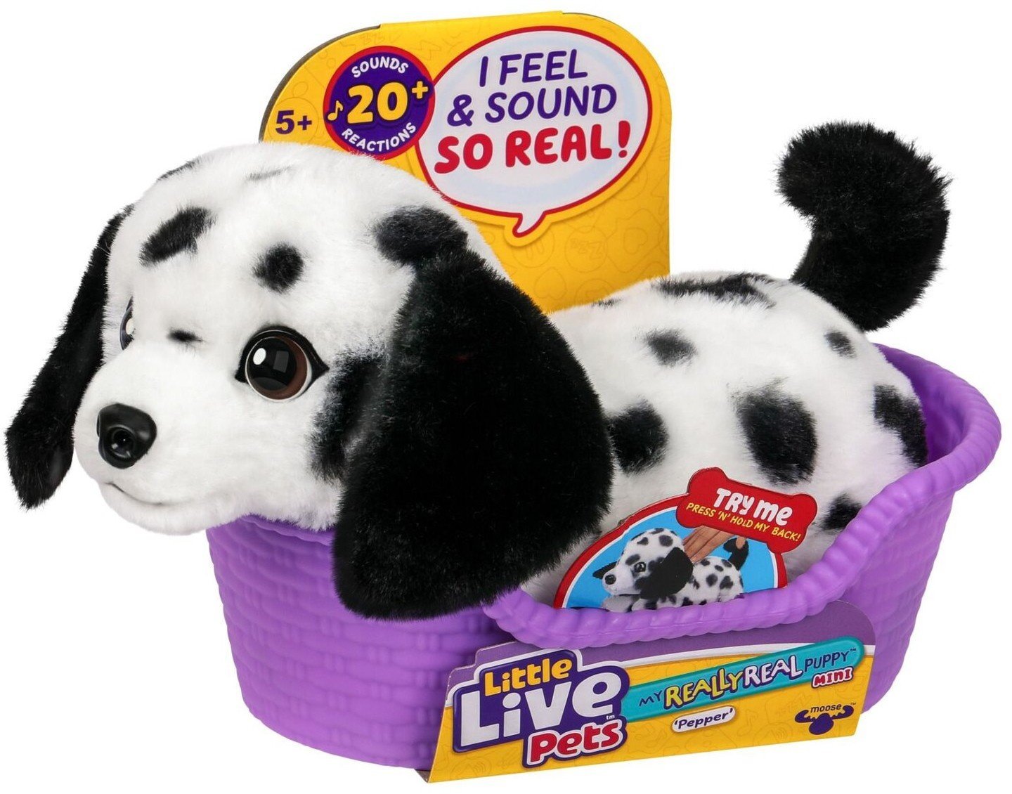 Little Live Pets Moose Toys My Really Real Puppy Mini's - Pepper