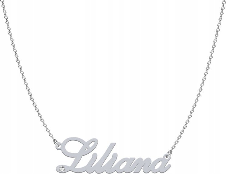 Radziszewska Jewellery Naszyjnik z imieniem LILIANA srebro925 Dedykacja