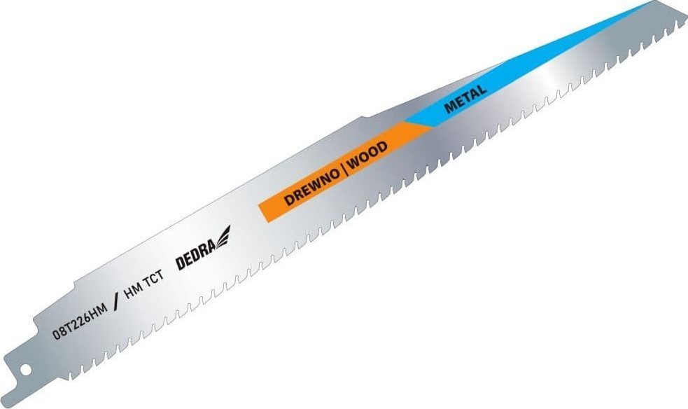 Dedra Brzeszczot do piły szablastej 228/200mm, drewno+metal, HM/TC