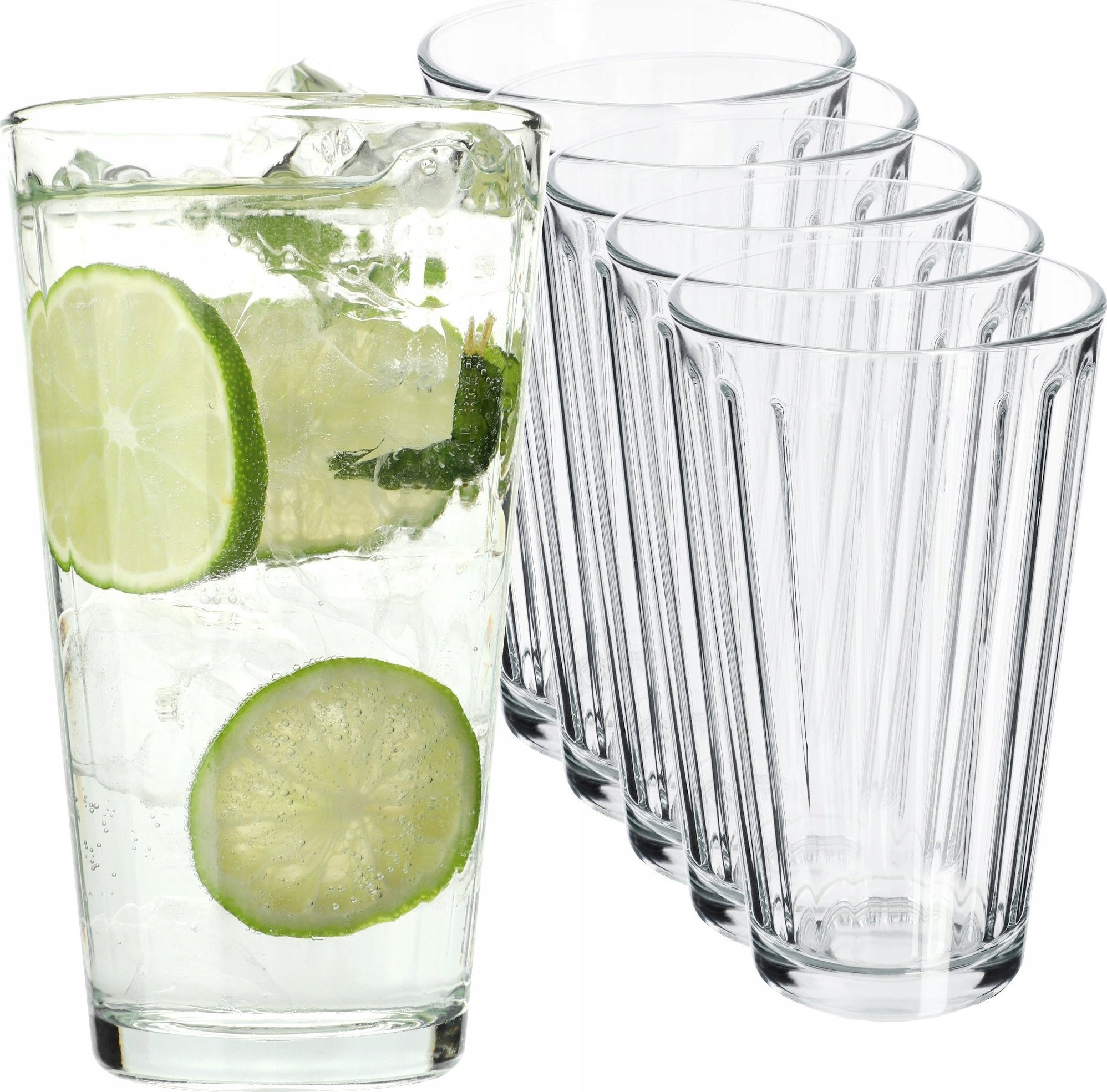 Kadax Szklanki Do Napojów Drinków Wody 360ml Zestaw 6szt