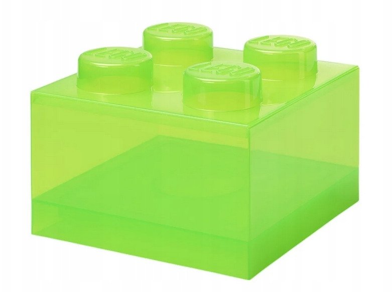 Lego Brick 4 jasnozielony przeźroczysty 40090806