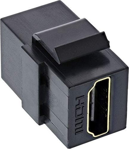 Adapter AV InLine InLine® HDMI Keystone Snap-In module, 4K/60Hz, HDMI AF/AF black