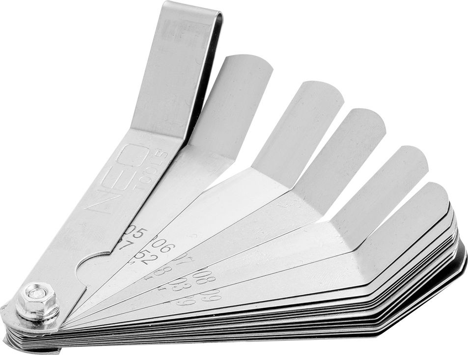 Neo SZCZELINOMIERZ 16 LISTKÓW ODGIĘTYCH (0.127 - 0.508MM) 65MN/STAL NIERDZEWNA 11-192 NEO