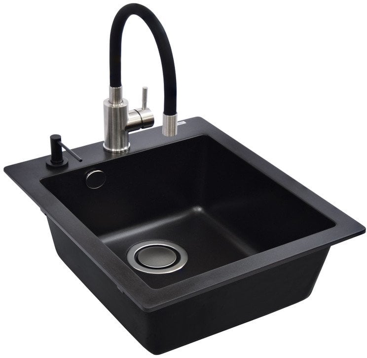 SINK SIMPLEXSQS100+MIXER+DISP BLACK
