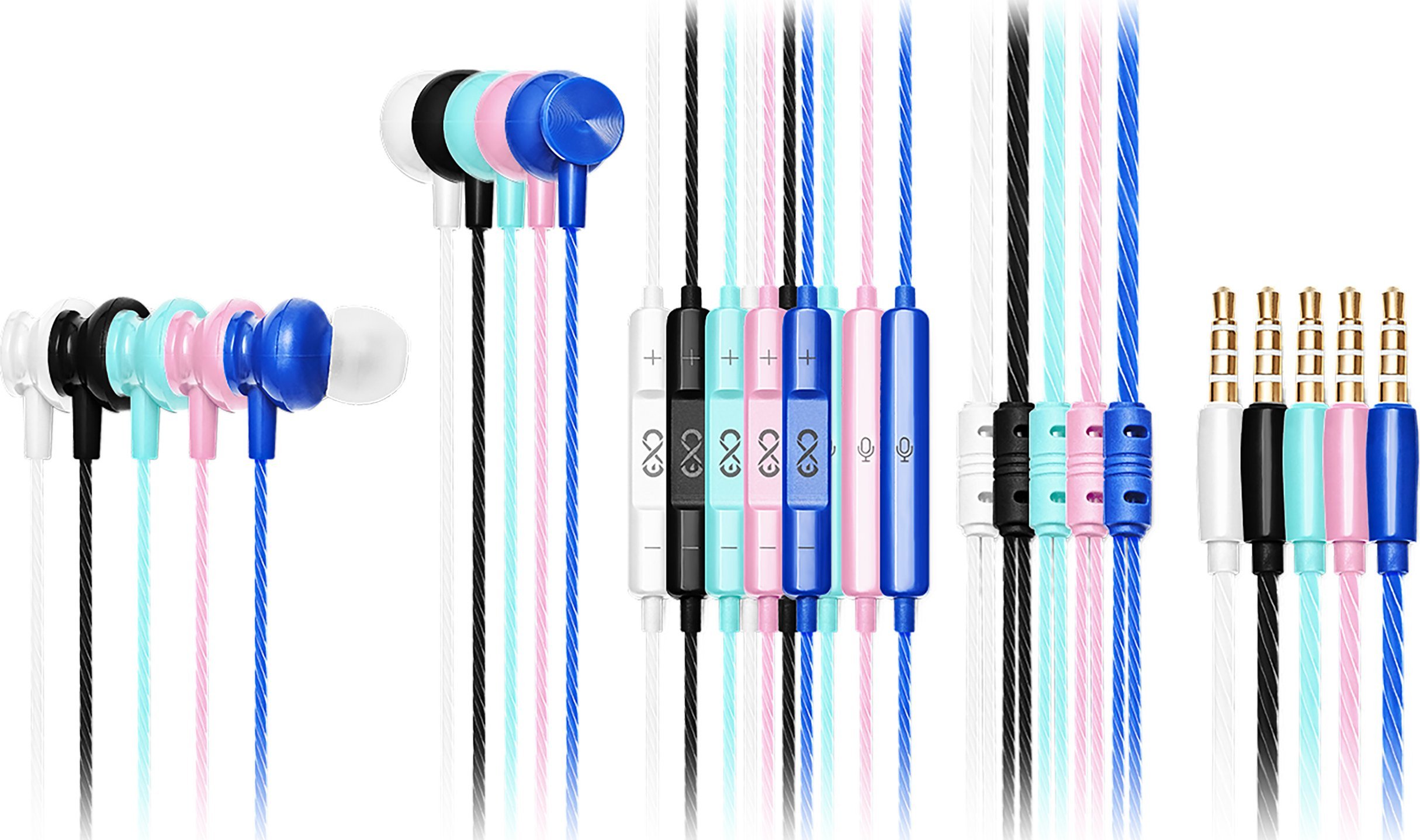 Słuchawki Orno EXC Mobile słuchawki dokanałowe z mikrofonem BASS, kolor mix