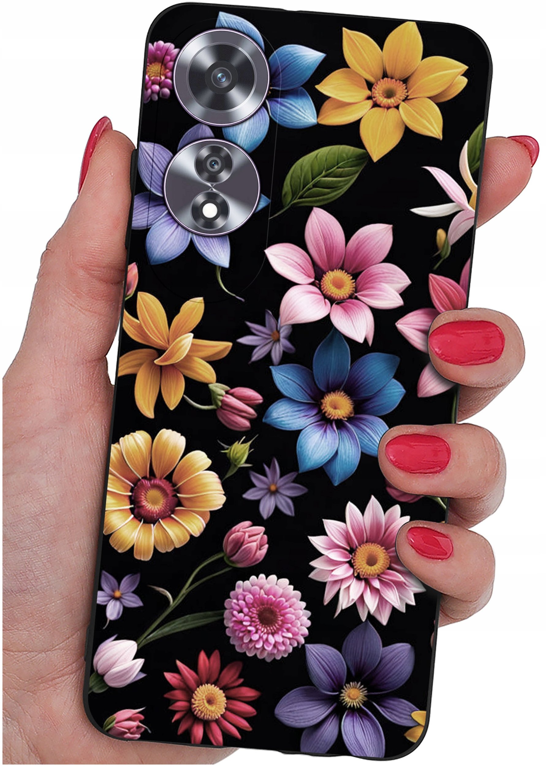 Etui do Oppo A60 4G WZORY |SILIKONOWE MATT CASE + SZKŁO 9H