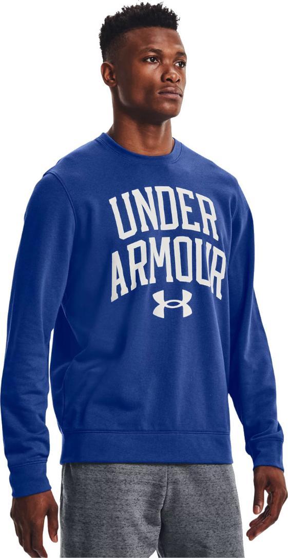 Under Armour Under Armour Rival Terry Crew 1361561-432 Niebieskie M