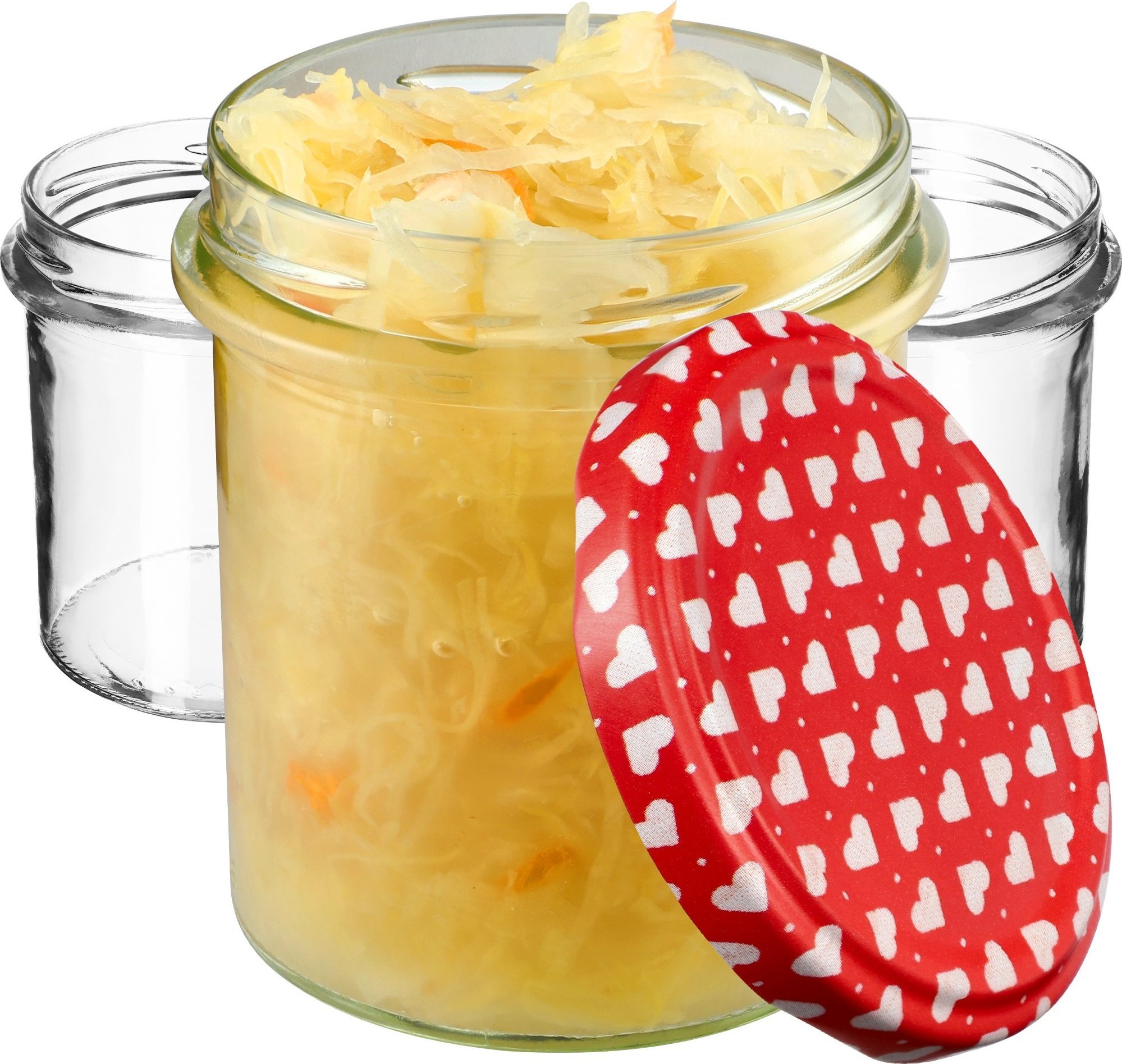 Kadax 10x Słoik 350 ml Na Dżem Miód Mięso Zakrętki fi82