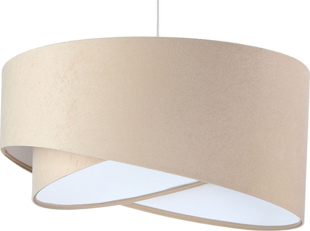 Lampa wisząca Lumes Beżowo-biała lampa wisząca nad stół - EX982-Sonelo