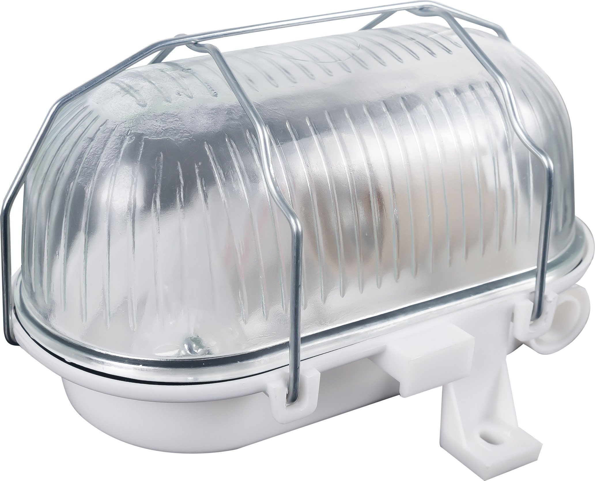 Orno BODRUM, oprawa oświetleniowa, E27, max. 15W, IP54, klosz szklany, stalowa osłona, biała