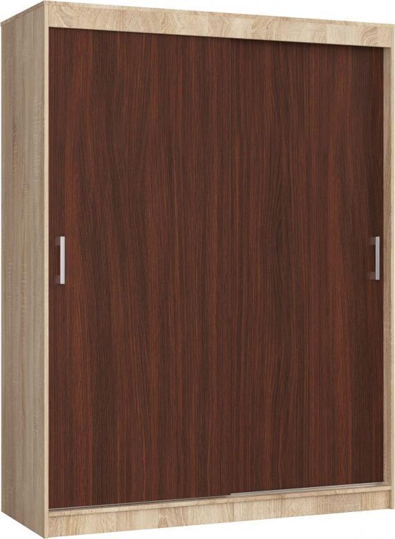 Fabryka Mebli Akord SZAFA PRZESUWNA 150 cm CLP MONO SONOMA/WENGE