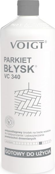 VOIGT VC 340 - PARKIET BŁYSK 1L,środek na bazie polimerów do nabłyszczania powierzchni drewnianych.