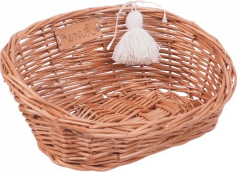 Wnuk Pojemnik owalny z pomponem na biurko (22cm)