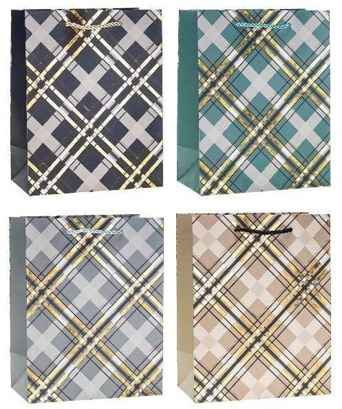 Torebka ozdobna 31x42x10cm hot-stamp mix ROZETTE