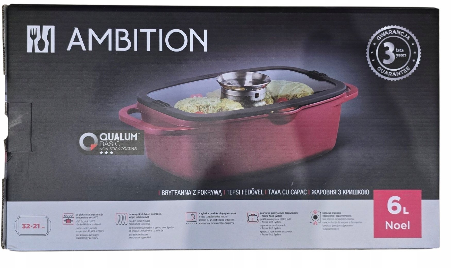 Lumarko BRYTFANNA NOEL 32x21cm CZERWONA