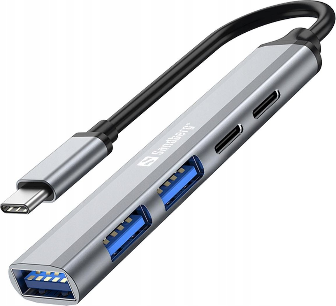 HUB USB Sandberg USB-C to 3xUSB-A+2xUSB-C SAVER
