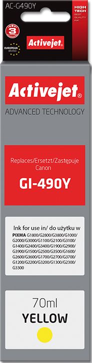 Tusz Activejet Tusz AC-G490Y (yellow)
