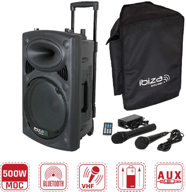 Kolumna mobilna Ibiza PORT10VHF-BT one size