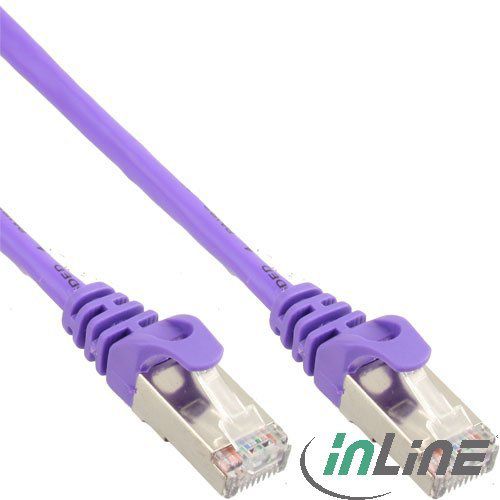 InLine Patchcord, Cat.5e, SF/UTP, 3m, Fioletowy (72503P)