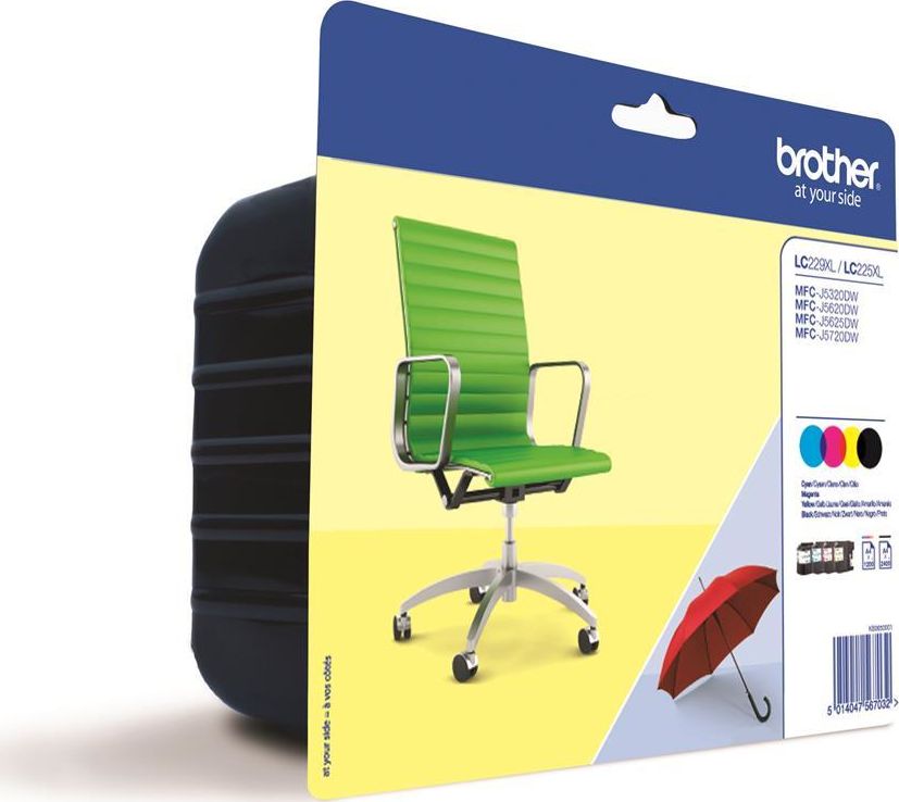 Tusz Brother Brother Tusz 1xLC229XL B + 3xLC225XL CMY Value Pack