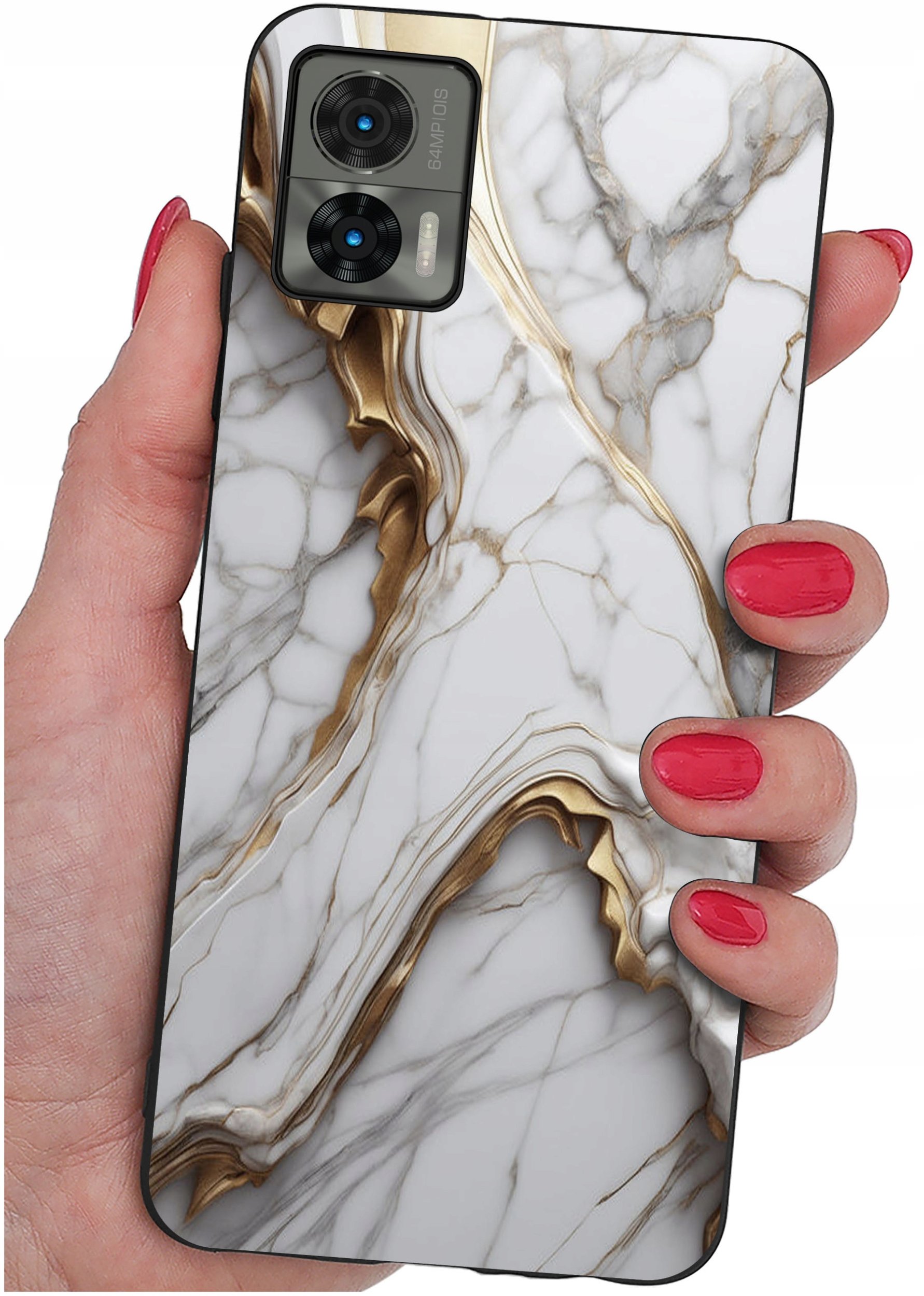 Etui do Motorola Moto Edge 30 Neo WZORY |SILIKONOWE MATT CASE + SZKŁO 9H