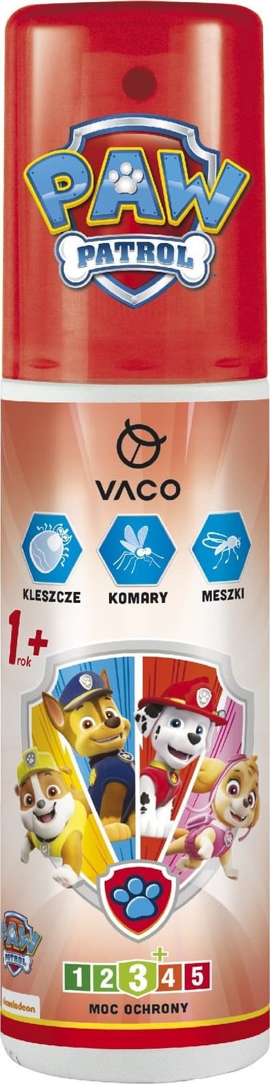 Vaco VACO Paw Patrol Płyn na komary,kleszcze i meszki - dla dzieci (1+) 90ml