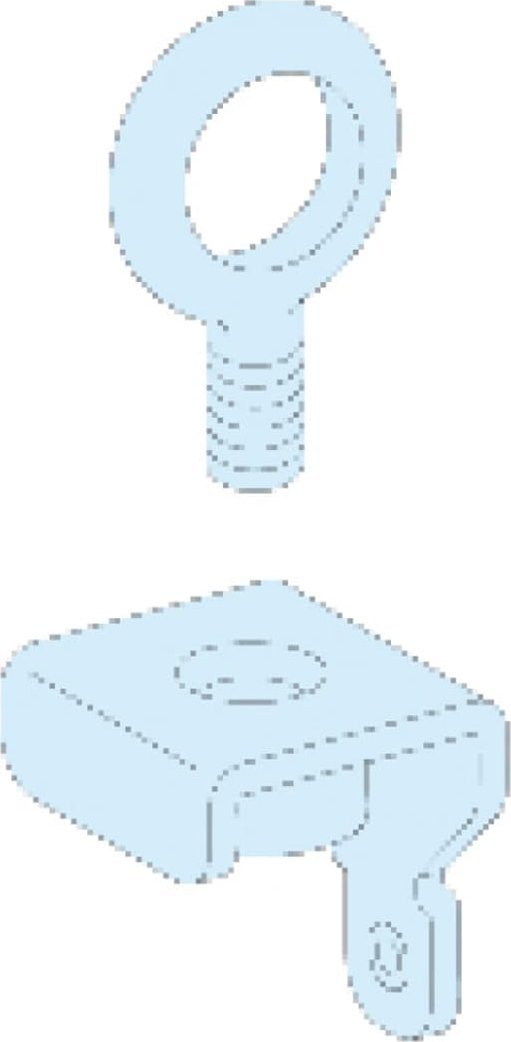 Schneider Prisma Plus, system P, uchwyty dźwigowe (4) LVS08700