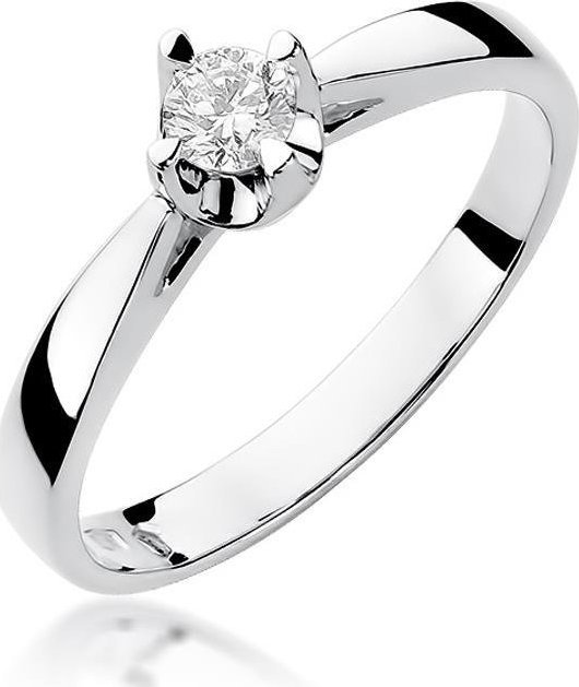 Best Diamonds złoty pierścionek z brylantem 0.20ct 17