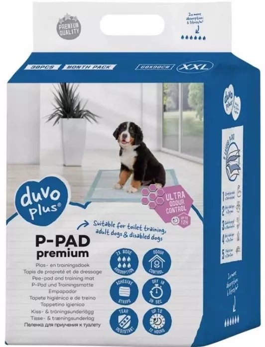 Duvo+ PODKŁADY DLA PSA PREMIUM 30st 60x90cm ODOUR CONTROL 15619 /2/4