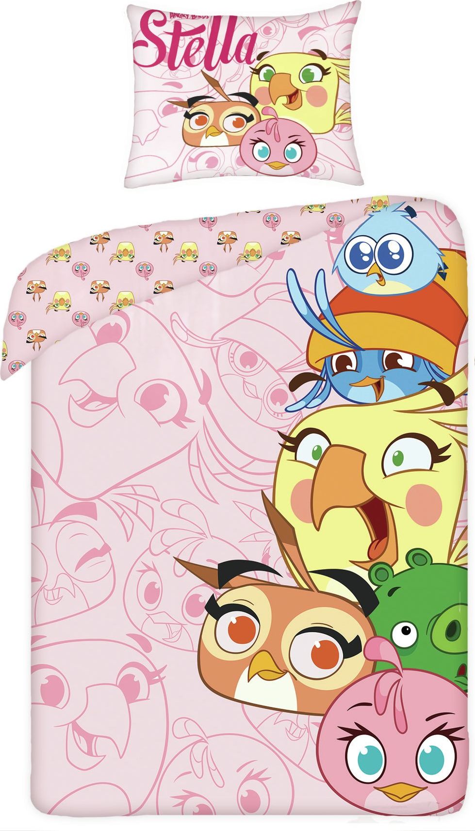 Vaikiškas patalynės komplektas Angry Birds, 2 dalių