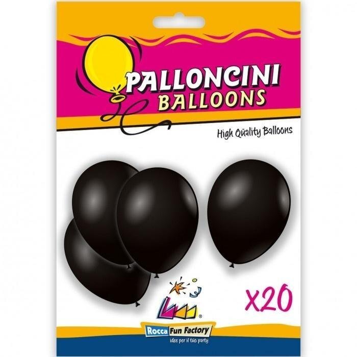 Super Power Balony czarny 26cm 20szt