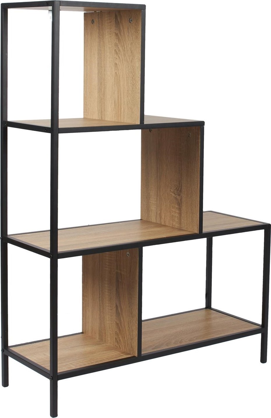 Intesi INTESI REGAŁ SCHODKOWY EDISON M NATURALNY/CZARNY