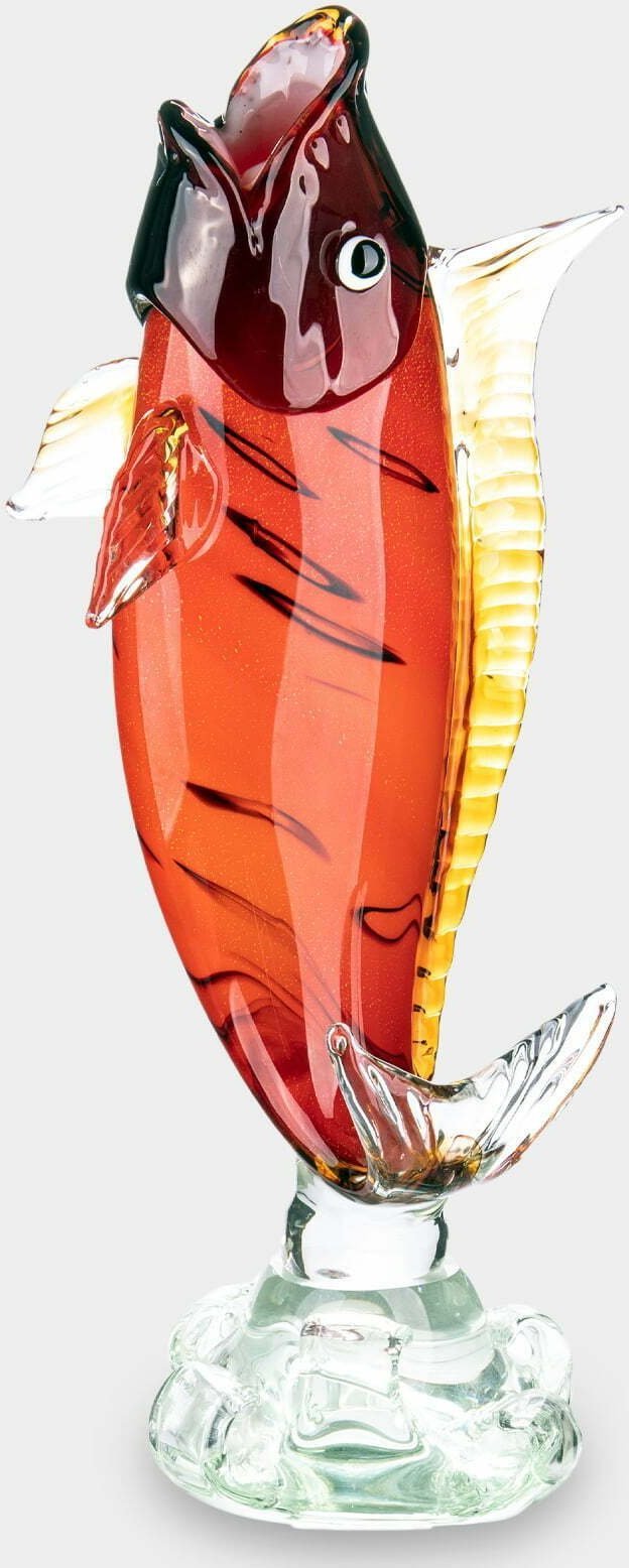 rzezbyzbrazu Figura Szklana w Stylu Murano Szczupak