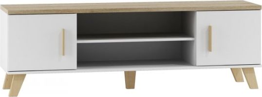 Cama Meble RTV LOTTA 160 2D2K biały+ dąb sonoma