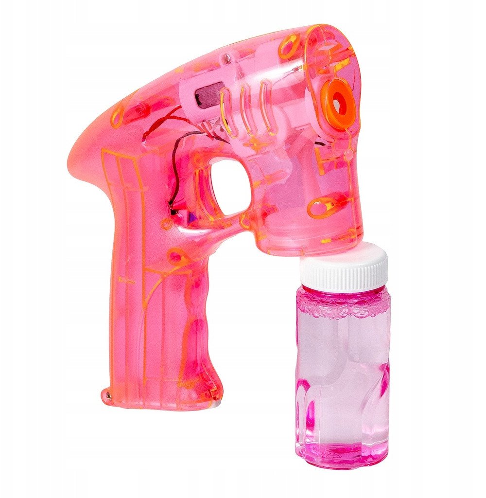 Pistolet na bańki mydlane do baniek duże kolorowe maszyna generator