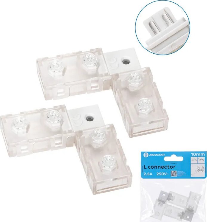 Aigostar Łącznik do paska świetlnego typu L Łącznik do paska świetlnego typu L