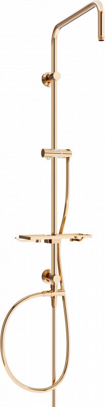 Zestaw prysznicowy Mexen Mexen T kolumna prysznicowa różowe złoto - 7939399-60