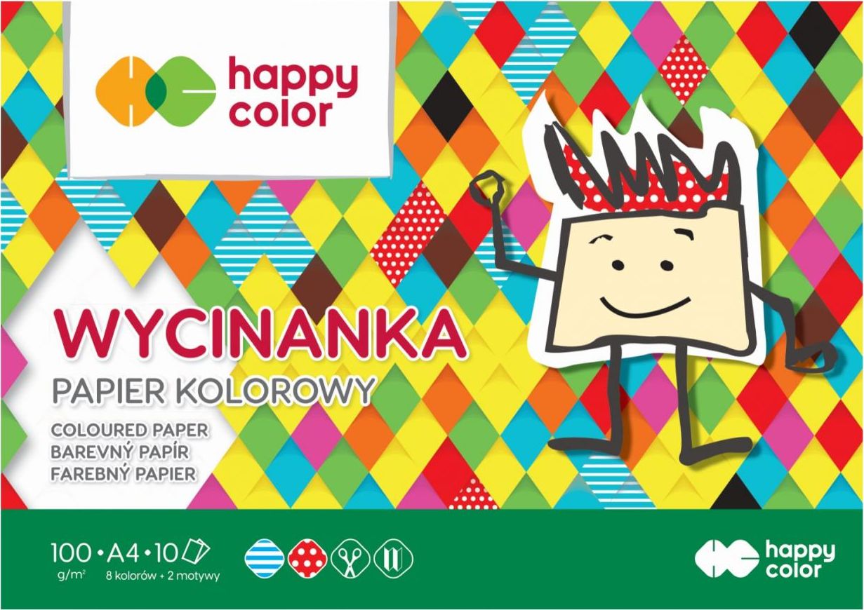 Happy Color Blok Wycinanka A4/10K 100g HAPPY COLOR