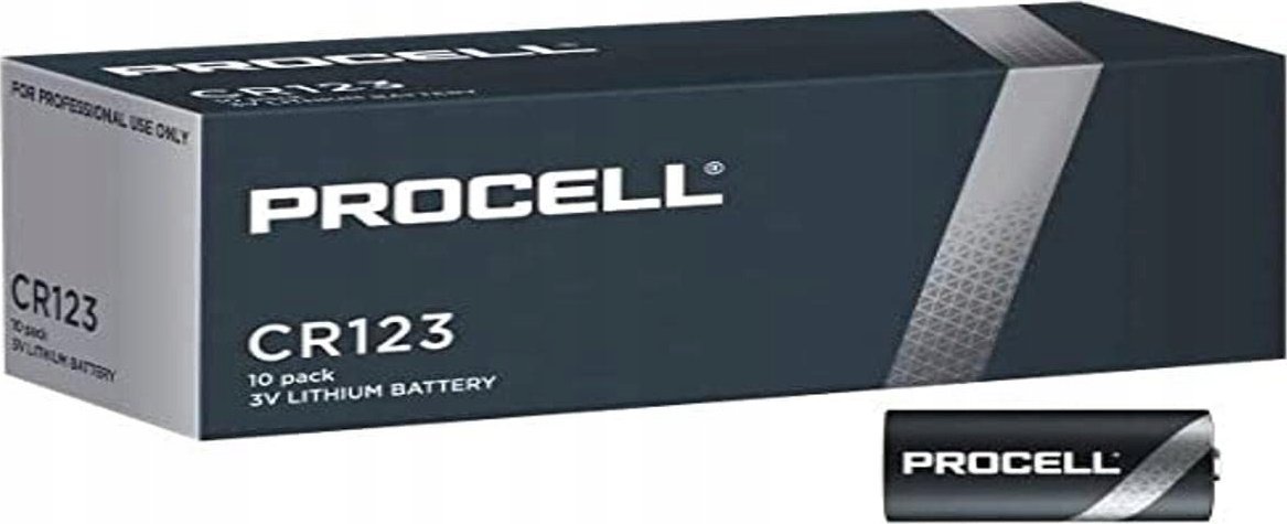 Duracell Procell CR123 3V 1550mAh element 10 szt.